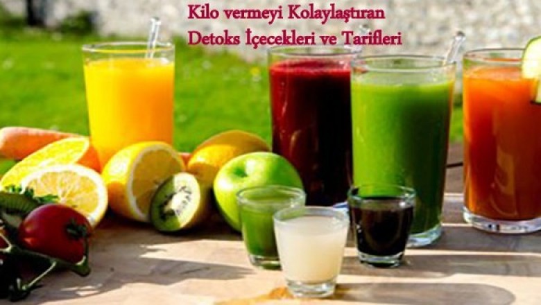 Kilo vermeyi Kolaylaştıran Detoks İçecekleri ve Tarifleri